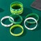 54pcs St. Patrick's Day Rubber Bracelets Silicone Wristbands Green Shamrock Irish Stretchy Silicone Bracelet for Women Men School Party Favors Supplies Decoration